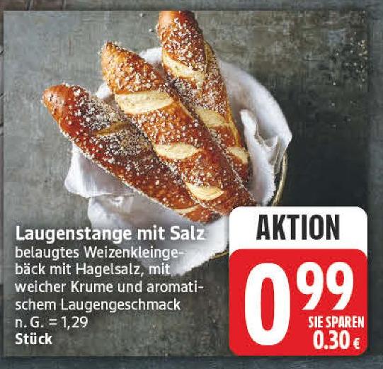 Laugenstange mit Salz im aktuellen EDEKA Prospekt